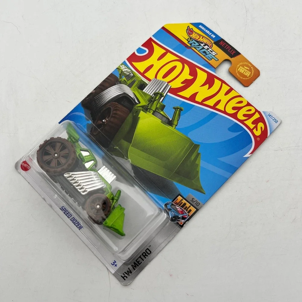 Hot Wheels Speed Dozer Green HW Metro 5/10 Lets Race 147/250 Diecast Car HTB17
